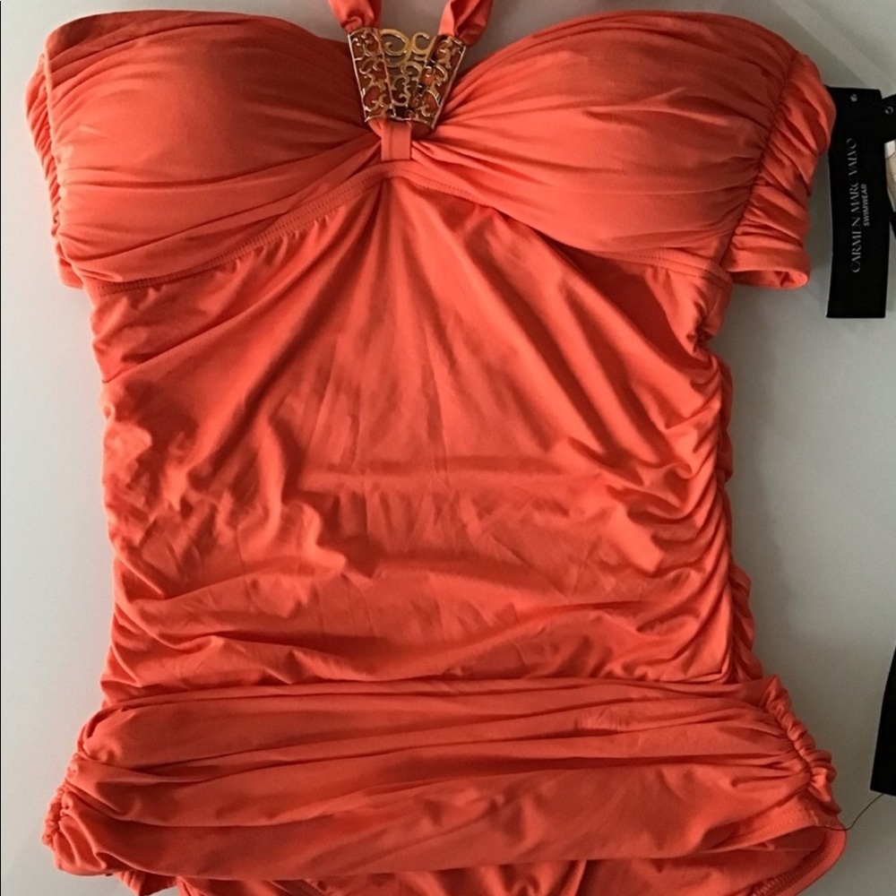 Carmen Marc Valvo Malawi Tankini Set M
